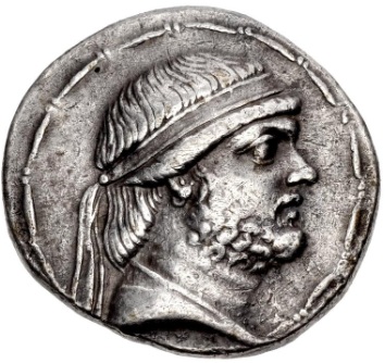 Phraates II,  ca. 129 BCE  (Seleukeia on the Tigris mint - AR Tetradrachm)